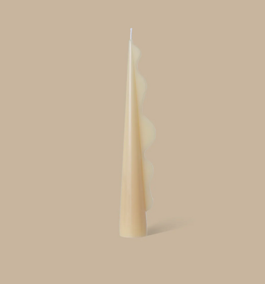 Seaweed Pillar Candle - Apricot