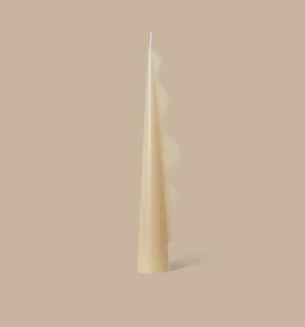 Seaweed Pillar Candle - Apricot