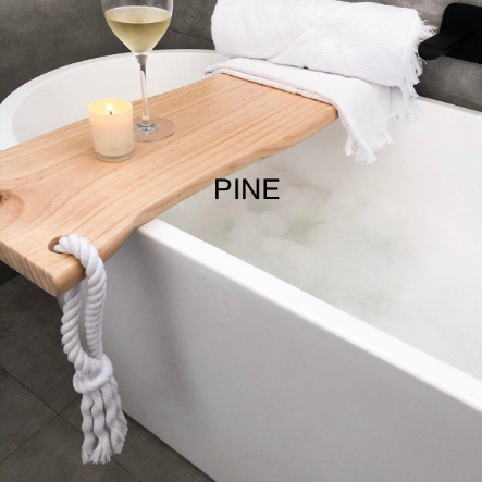 pine bath caddy